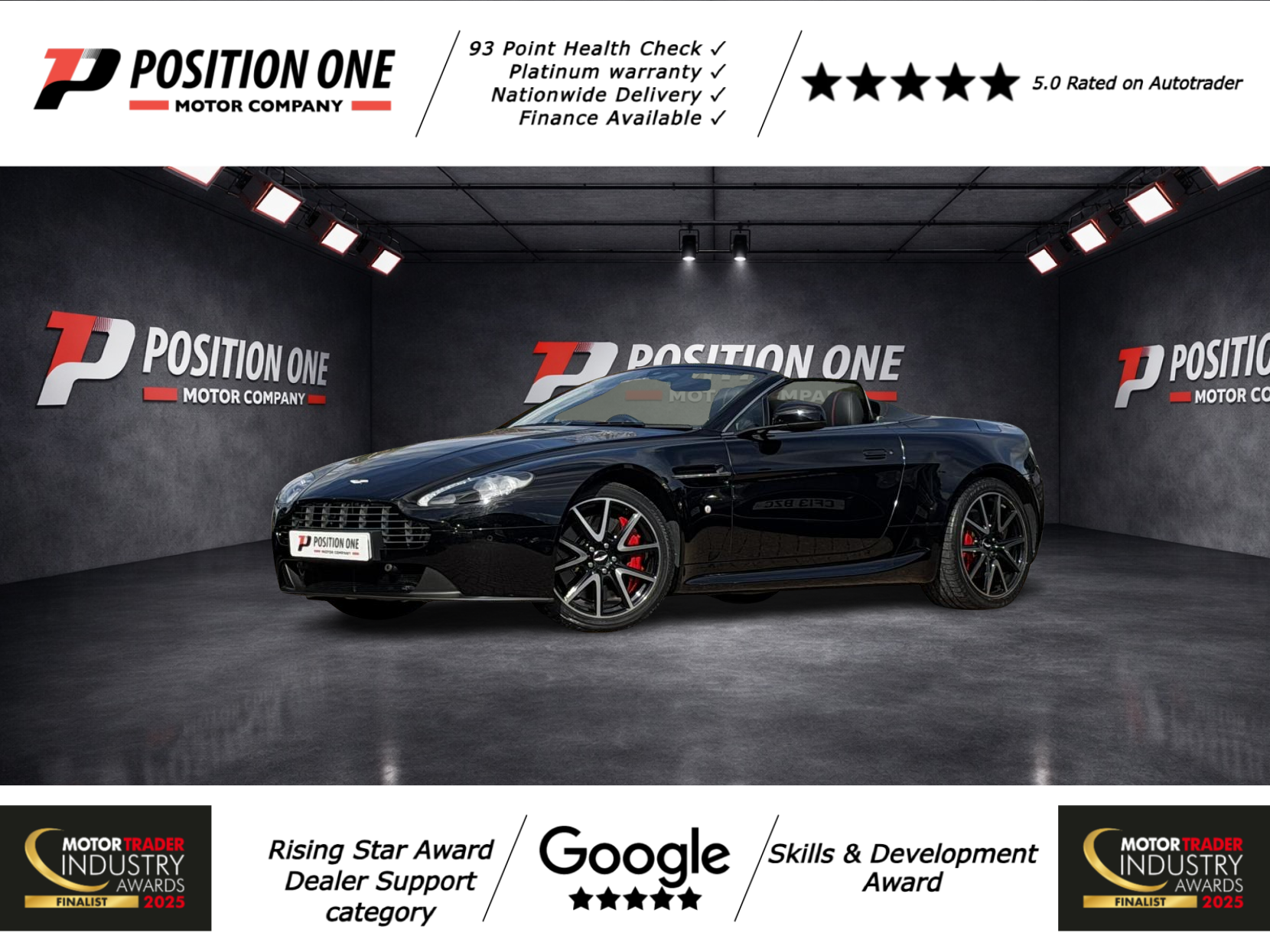 Aston Martin Vantage 4.7 V8 Roadster 2dr Petrol Sportshift II Euro 5 (420 bhp)