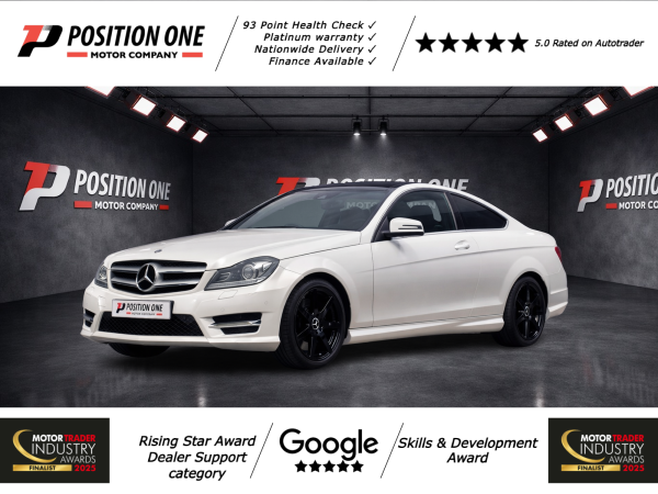 Mercedes-Benz C Class 2.1 C220 CDI BlueEfficiency AMG Sport Coupe 2dr Diesel G-Tronic+ Euro 5 (s/s) (170 ps)