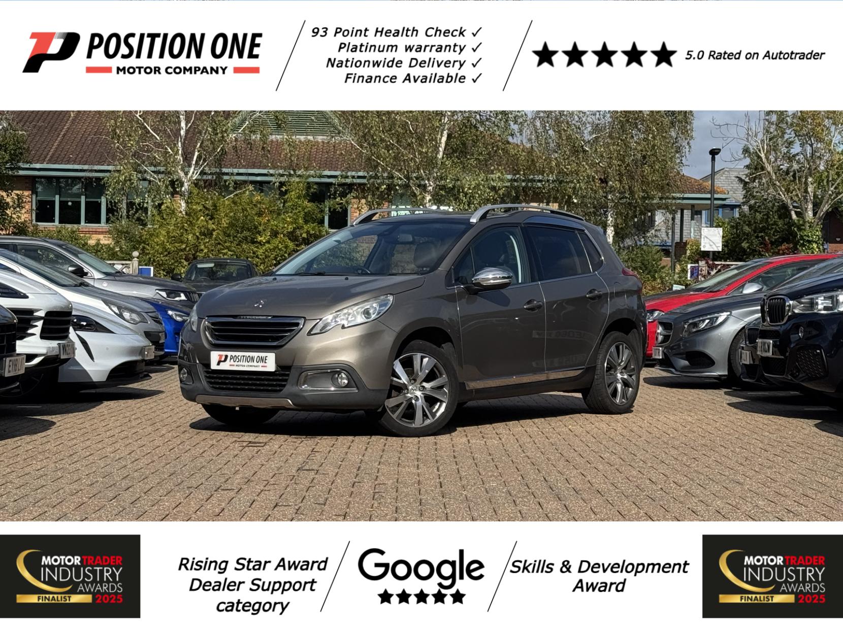 Peugeot 2008 1.6 e-HDi Feline SUV 5dr Diesel Manual Euro 5 (s/s) (Calima) (92 ps)