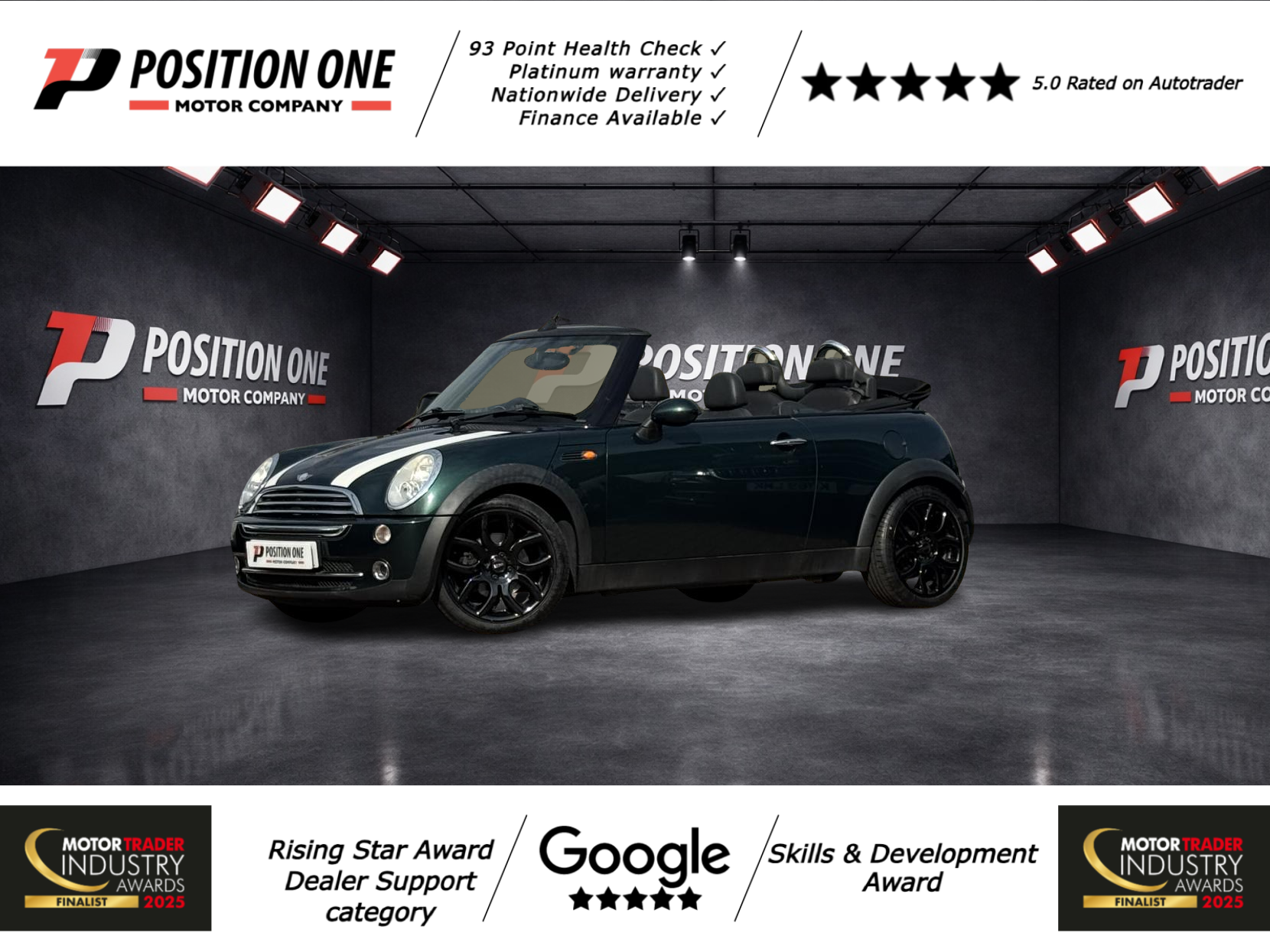 MINI Convertible 1.6 Cooper Convertible 2dr Petrol Manual Euro 3 (115 ps)