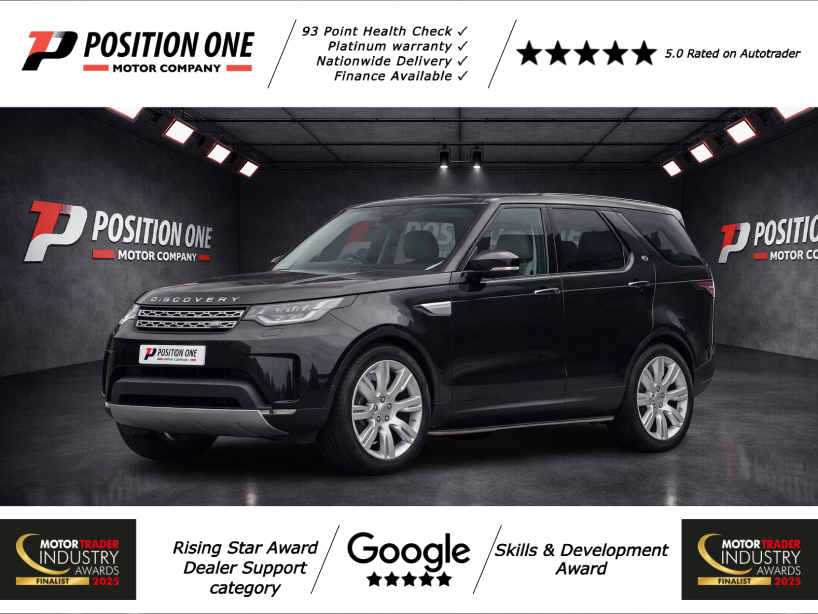 Land Rover Discovery 3.0 SD V6 HSE Luxury SUV 5dr Diesel Auto 4WD Euro 6 (s/s) (306 ps)