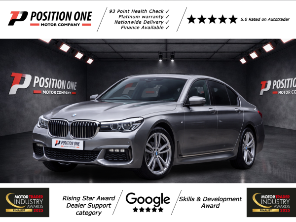 BMW 7 Series 3.0 740d M Sport Saloon 4dr Diesel Auto xDrive Euro 6 (s/s) (320 ps)