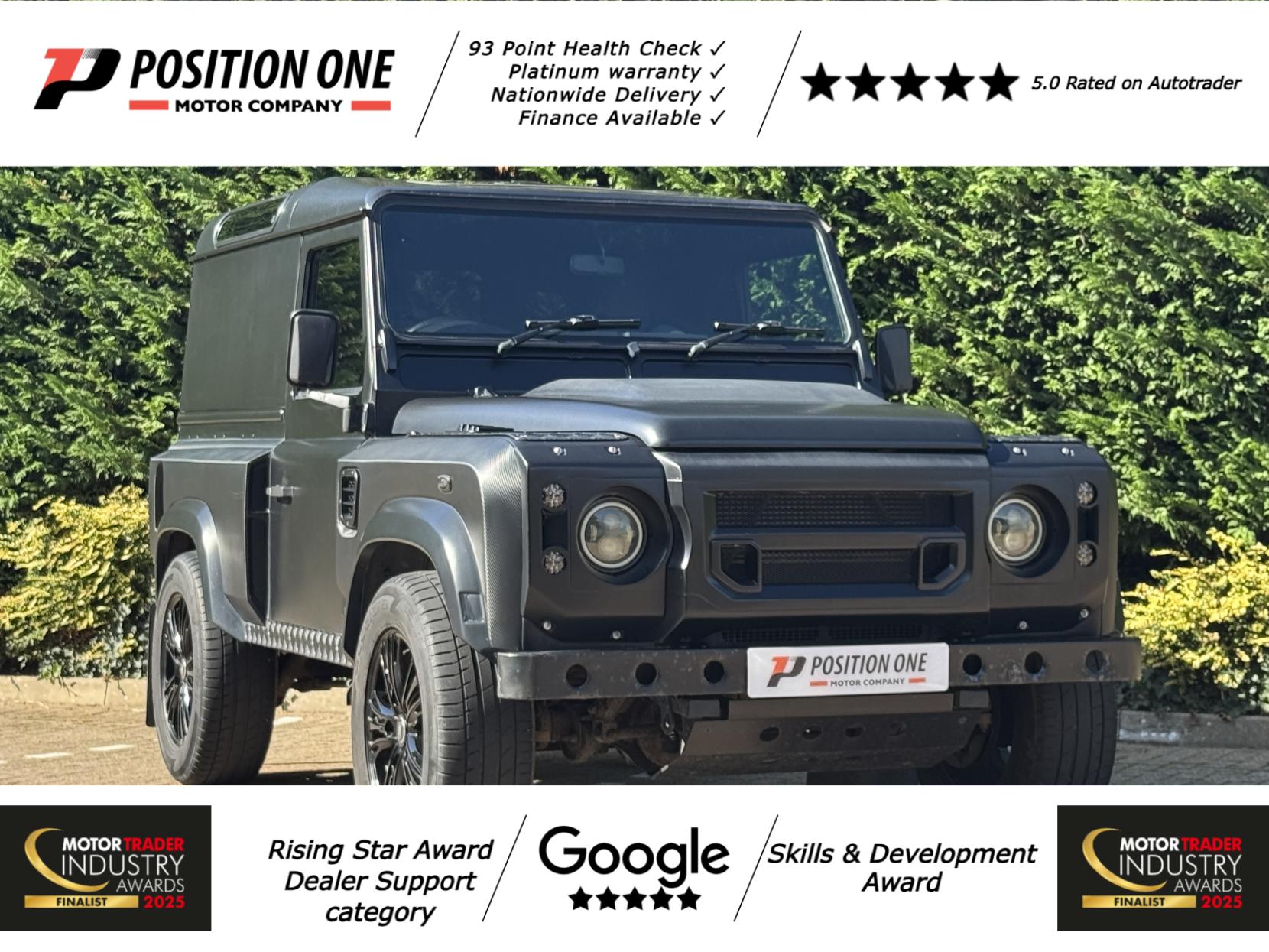 Land Rover Defender 90 2.4 TDCi Hard Top SUV 3dr Diesel Manual 4WD SWB Euro 4 (122 bhp)