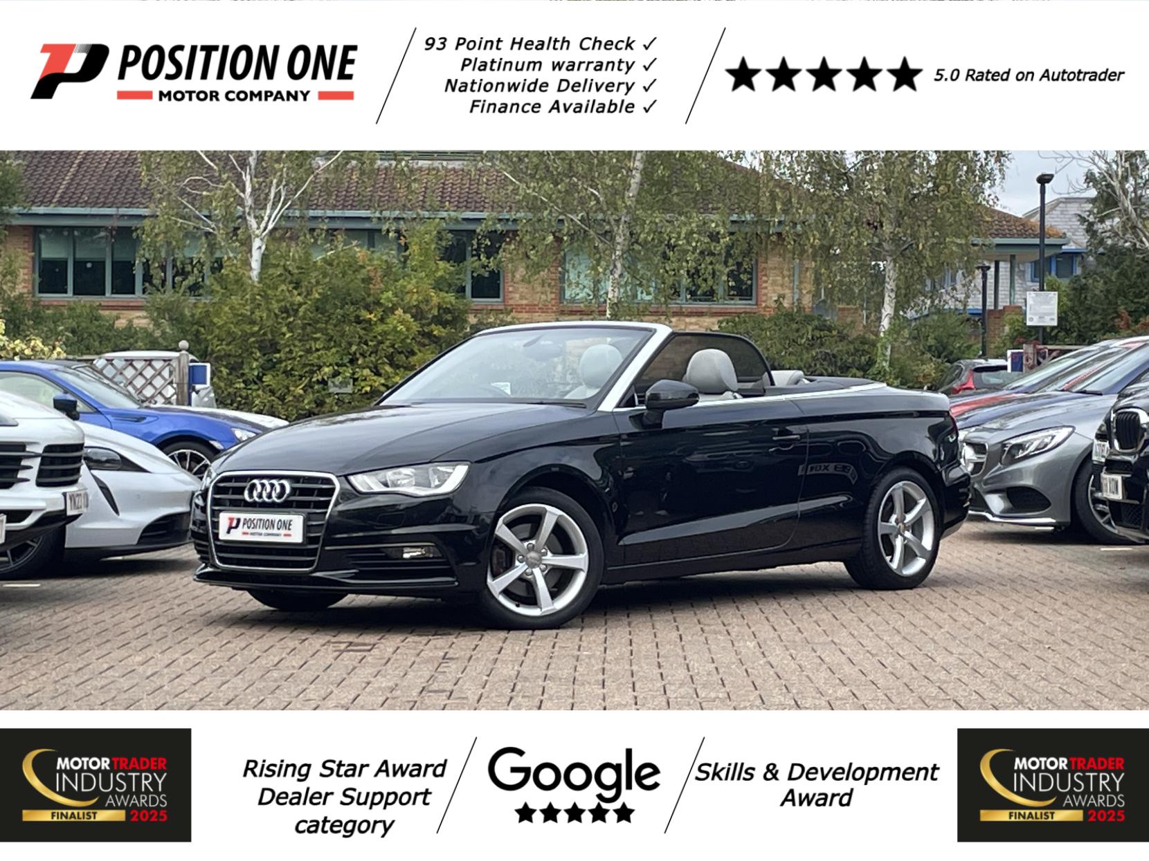 Audi A3 Cabriolet 1.8 TFSI Sport Convertible 2dr Petrol S Tronic Euro 6 (s/s) (180 ps)