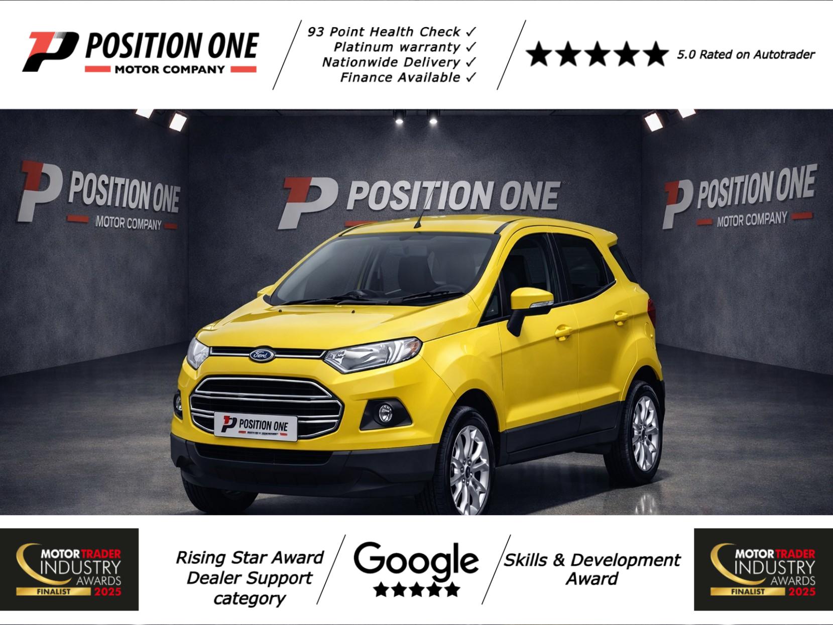 Ford EcoSport 1.0T EcoBoost Zetec SUV 5dr Petrol Manual 2WD Euro 6 (s/s) (125 ps)