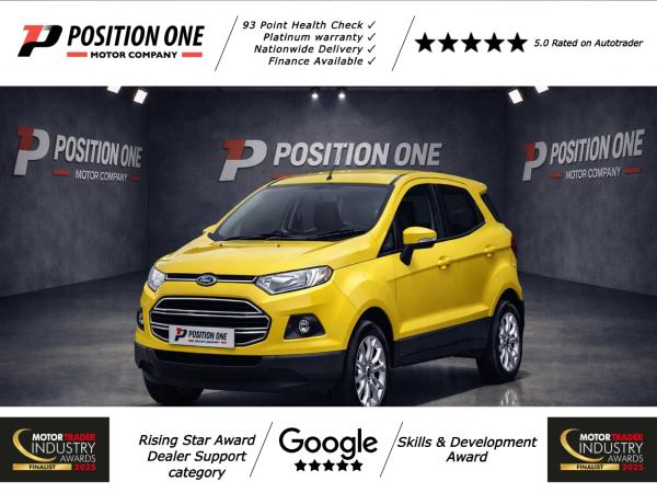 Ford EcoSport 1.0T EcoBoost Zetec SUV 5dr Petrol Manual 2WD Euro 6 (s/s) (125 ps)