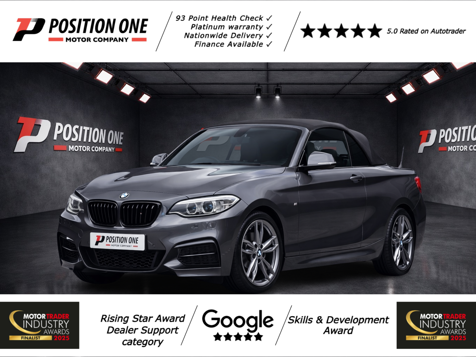 BMW 2 Series 3.0 M240i Convertible 2dr Petrol Auto Euro 6 (s/s) (340 ps)