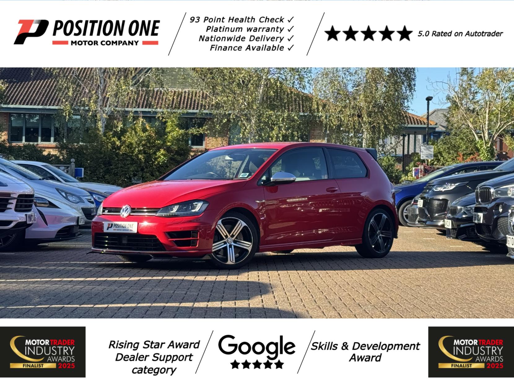 Volkswagen Golf 2.0 TSI BlueMotion Tech R Hatchback 3dr Petrol Manual 4Motion Euro 6 (s/s) (300 ps)