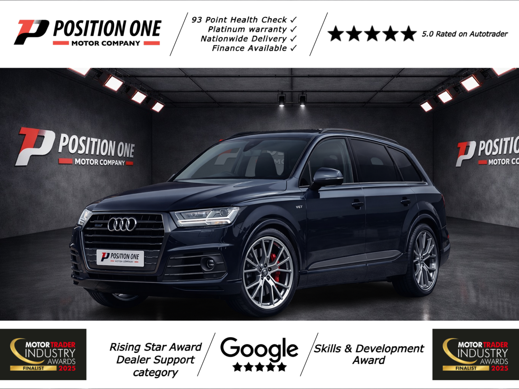 Audi SQ7 4.0 TDI V8 Vorsprung SUV 5dr Diesel Tiptronic quattro Euro 6 (s/s) (435 ps)