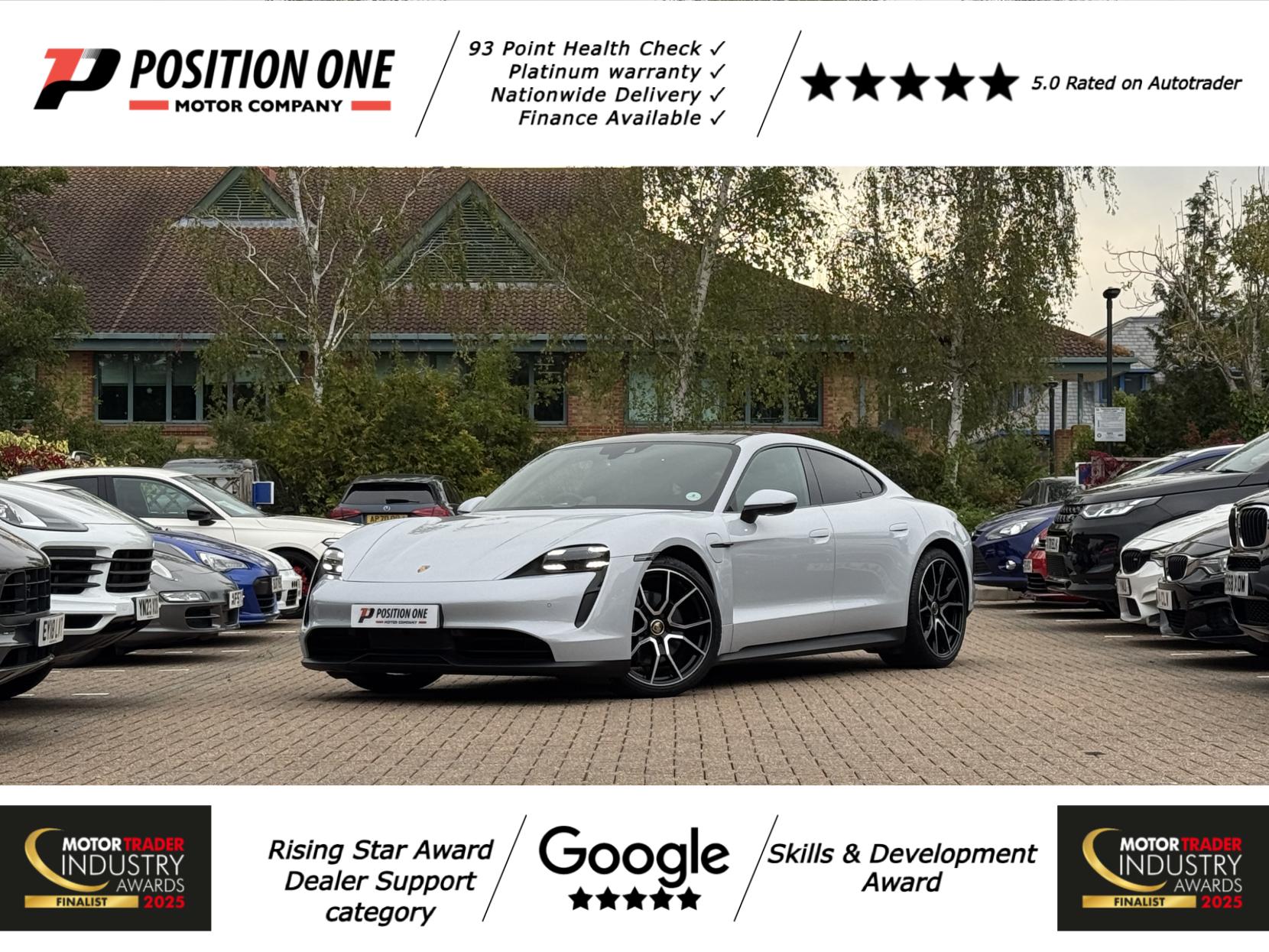 Porsche Taycan Performance Plus 93.4kWh Saloon 4dr Electric Auto RWD (11kW Charger) (476 ps)