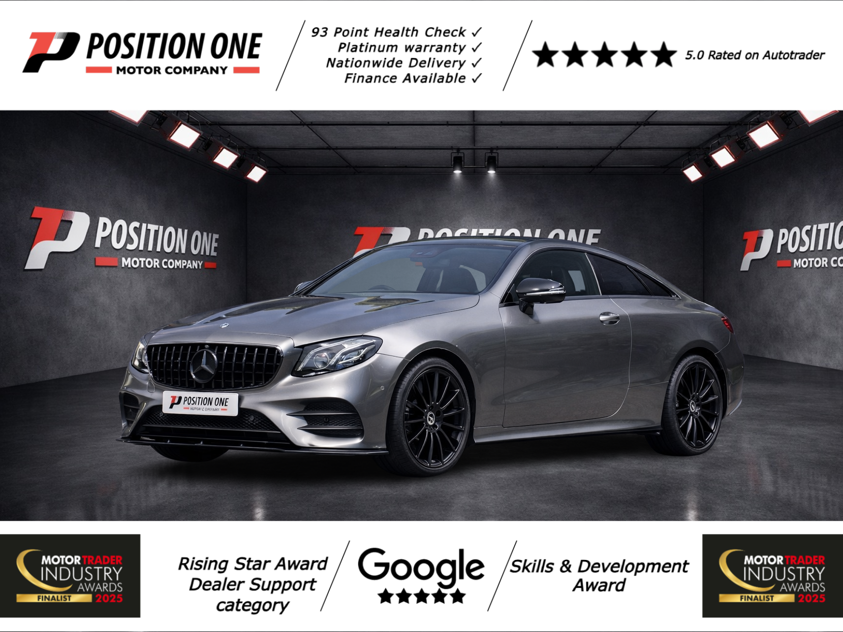 Mercedes-Benz E Class 2.9 E400d AMG Line (Premium Plus) Coupe 2dr Diesel G-Tronic+ 4MATIC Euro 6 (s/s) (340 ps)