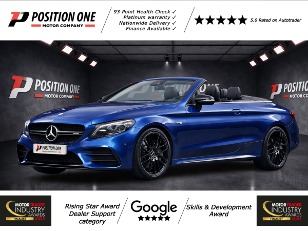 Mercedes-Benz C Class 3.0 C43 V6 AMG (Premium) Cabriolet 2dr Petrol G-Tronic+ 4MATIC Euro 6 (s/s) (390 ps)