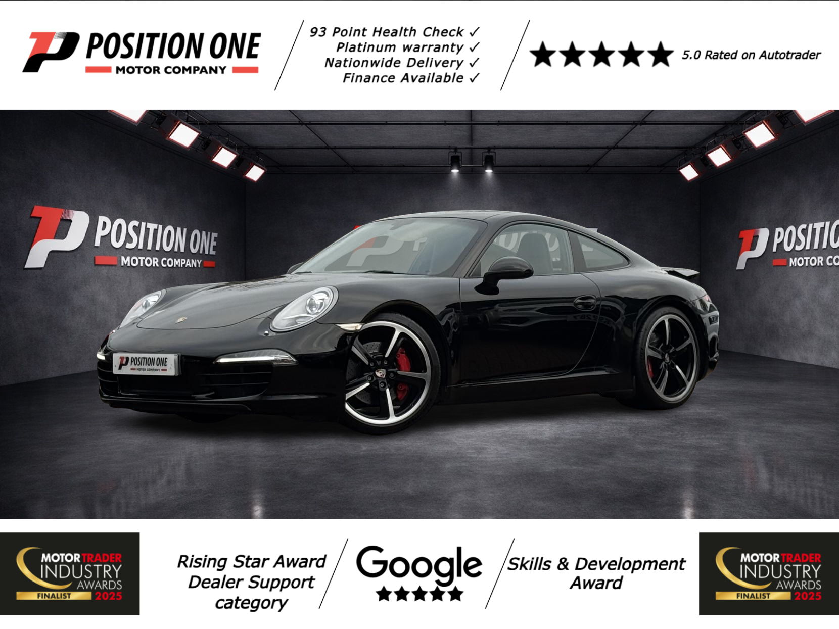 Porsche 911 3.8 991 Carrera S Coupe 2dr Petrol PDK Euro 5 (s/s) (400 ps)