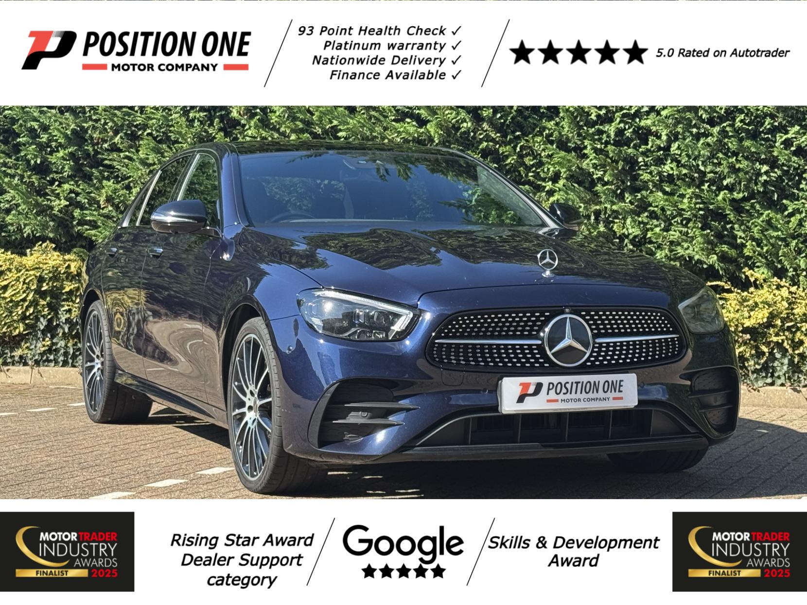 Mercedes-Benz E Class 2.9 E400d AMG Line Night Edition (Premium Plus) Saloon 4dr Diesel G-Tronic+ 4MATIC Euro 6 (s/s) (330 ps)