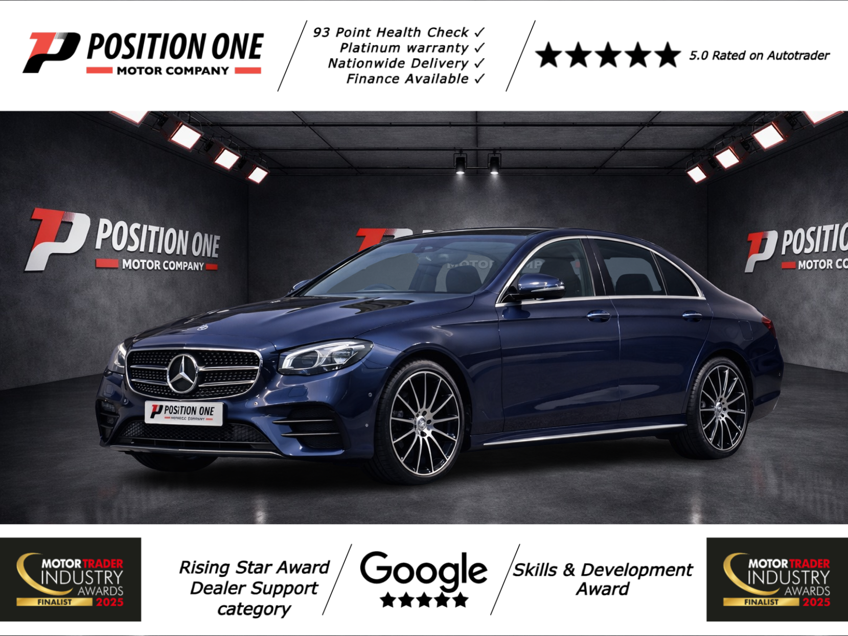 Mercedes-Benz E Class 2.9 E400d AMG Line Night Edition (Premium Plus) Saloon 4dr Diesel G-Tronic+ 4MATIC Euro 6 (s/s) (330 ps)