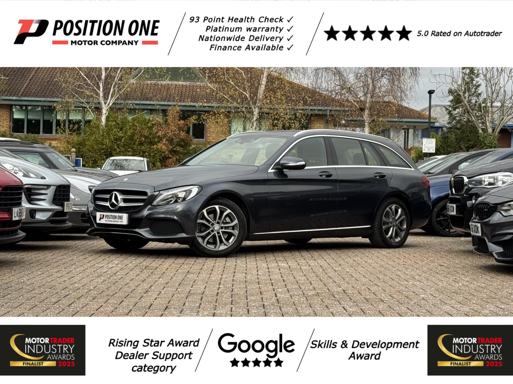 Mercedes-Benz C Class 2.0 C200 Sport Estate 5dr Petrol 7G-Tronic+ Euro 6 (s/s) (184 ps)