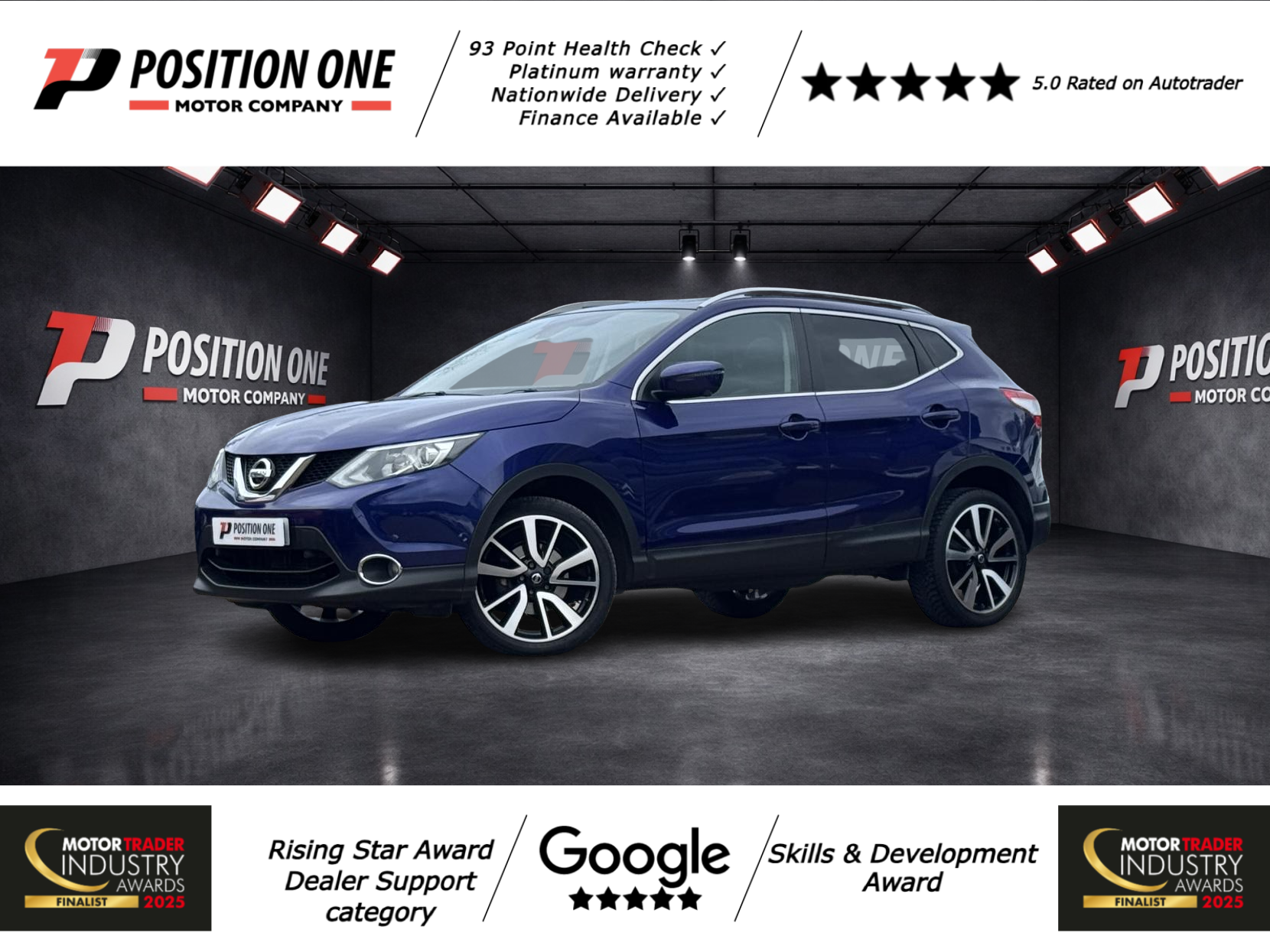 Nissan Qashqai 1.6 dCi Tekna SUV 5dr Diesel XTRON 2WD Euro 6 (s/s) (130 ps)