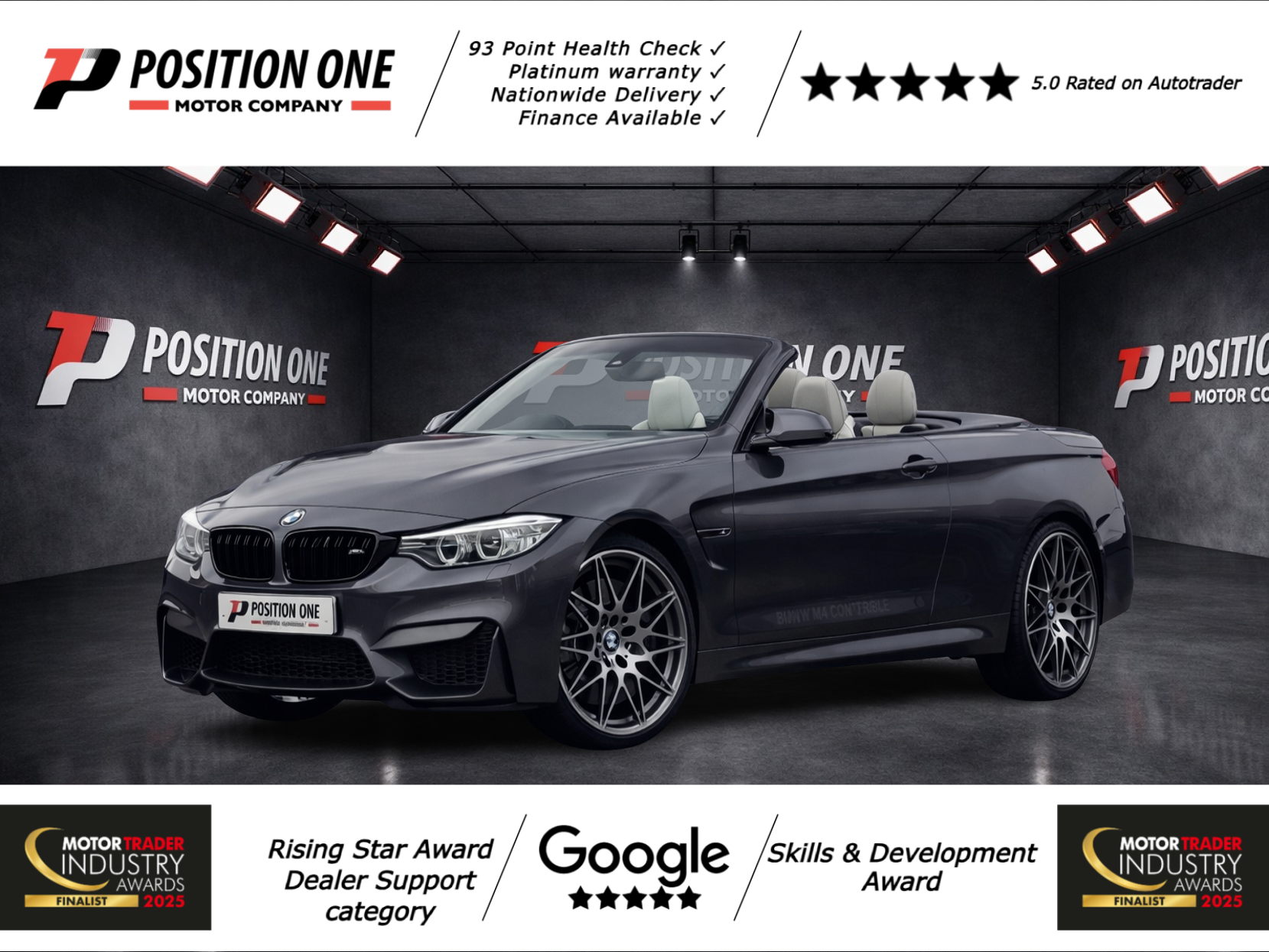 BMW M4 3.0 BiTurbo Competition Convertible 2dr Petrol DCT Euro 6 (s/s) (450 ps)