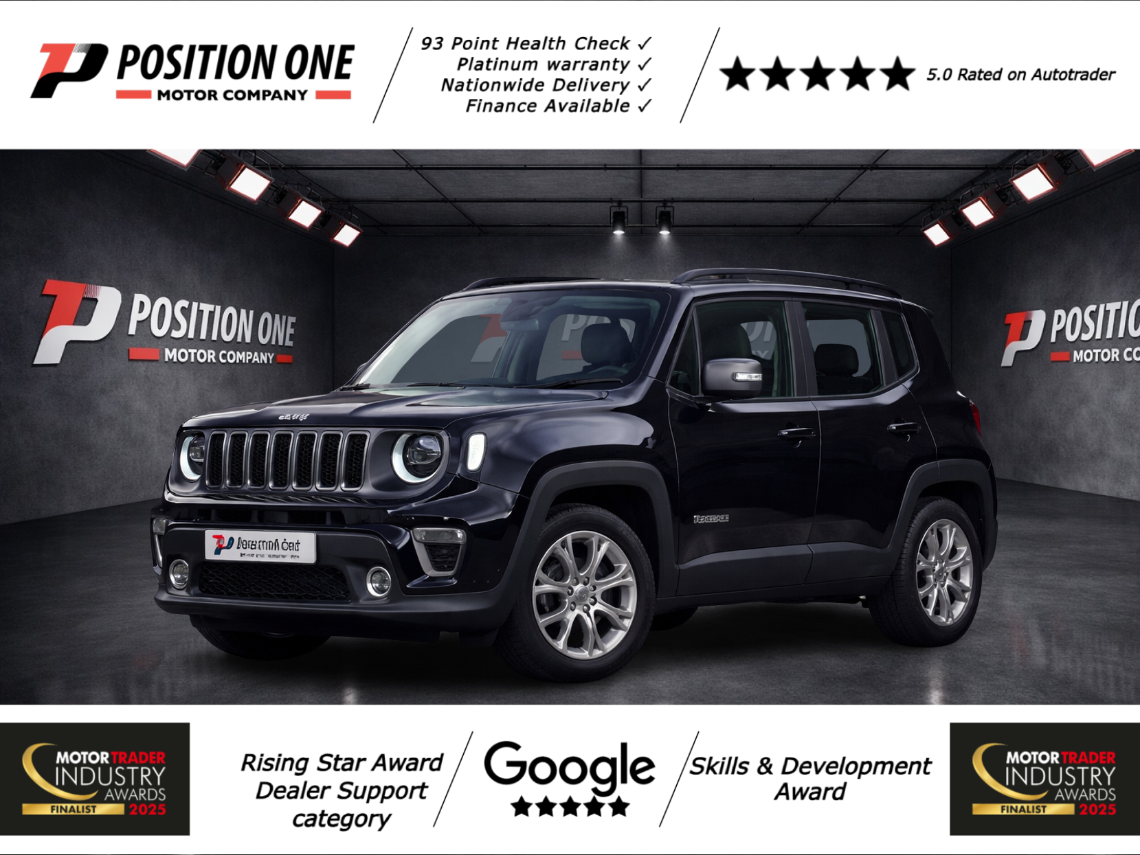Jeep Renegade 1.0 GSE T3 Limited SUV 5dr Petrol Manual Euro 6 (s/s) (120 ps)