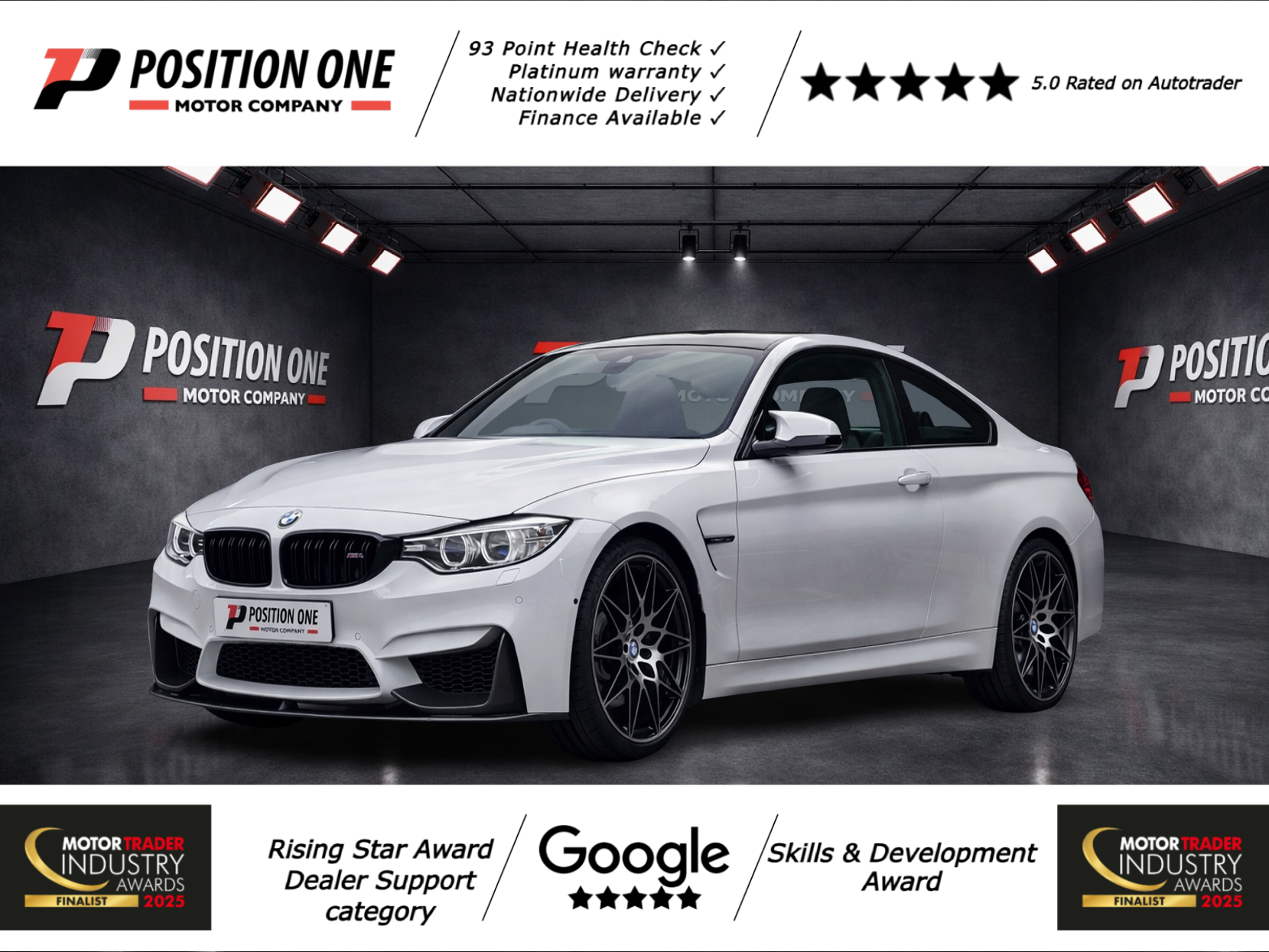 BMW M4 3.0 BiTurbo Competition Coupe 2dr Petrol Manual Euro 6 (s/s) (450 ps)