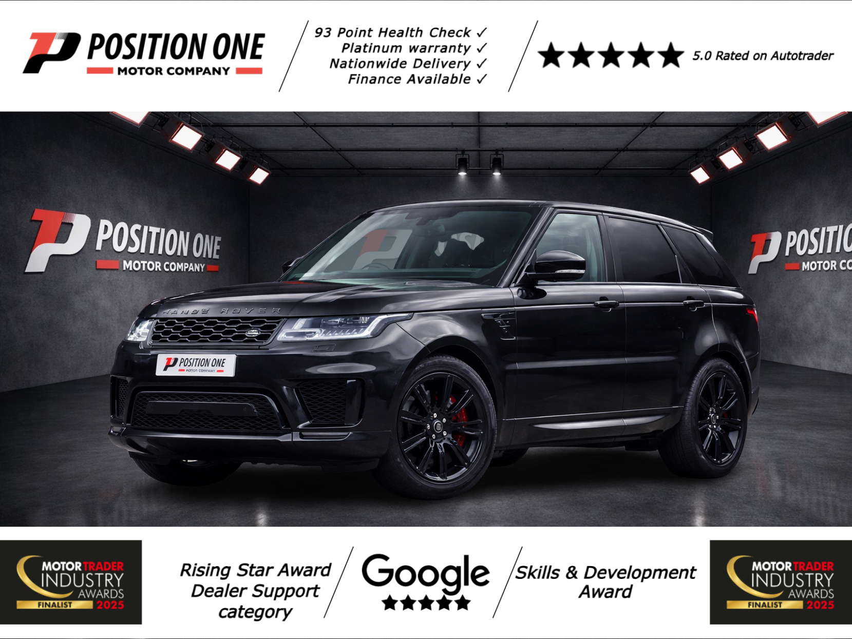 Land Rover Range Rover Sport 2.0 P400e 13.1kWh HSE GPF Dynamic SUV 5dr Petrol Plug-in Hybrid Auto 4WD Euro 6 (s/s) (404 ps)