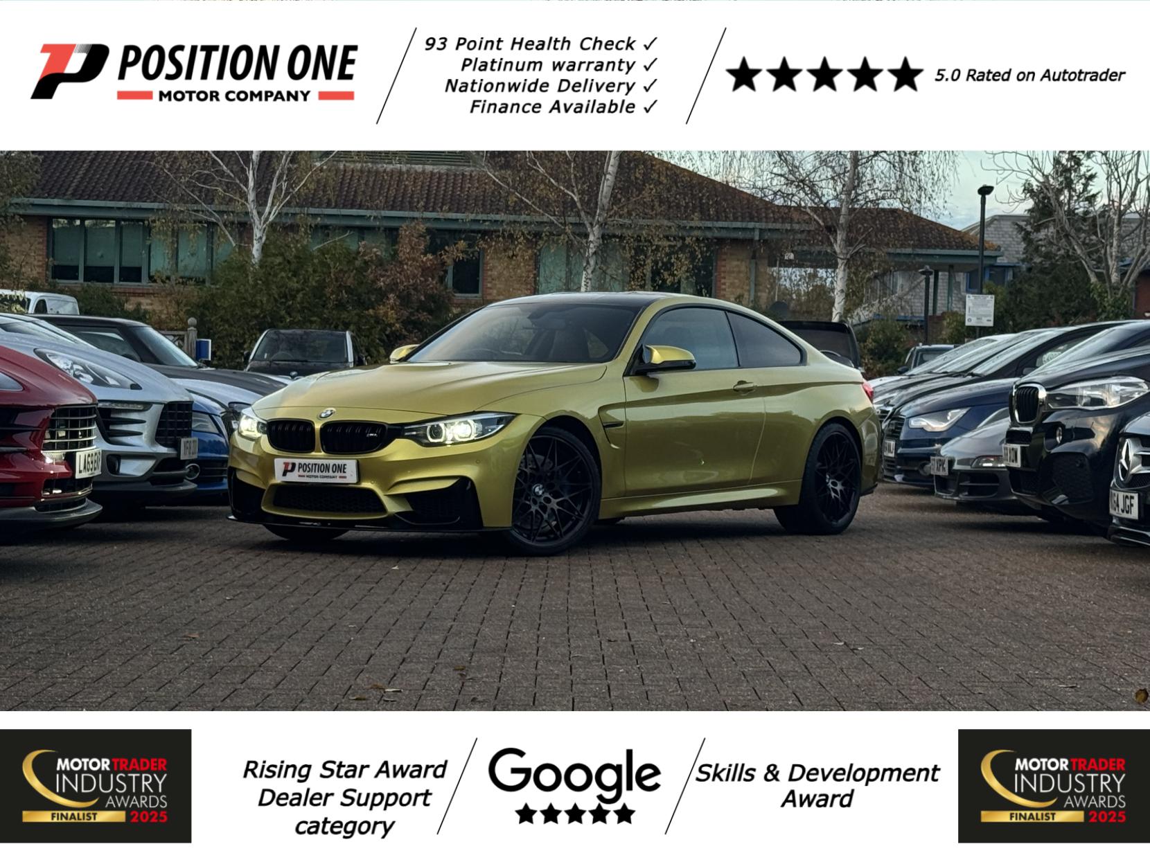 BMW M4 3.0 BiTurbo Competition Coupe 2dr Petrol DCT Euro 6 (s/s) (450 ps)
