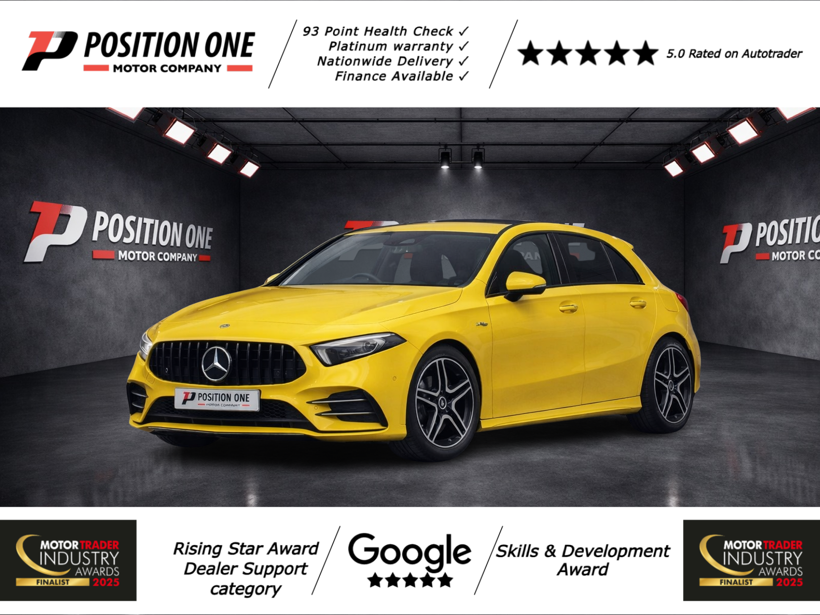 Mercedes-Benz A Class 2.0 A35 AMG (Premium Plus) Hatchback 5dr Petrol SpdS DCT 4MATIC Euro 6 (s/s) (306 ps)