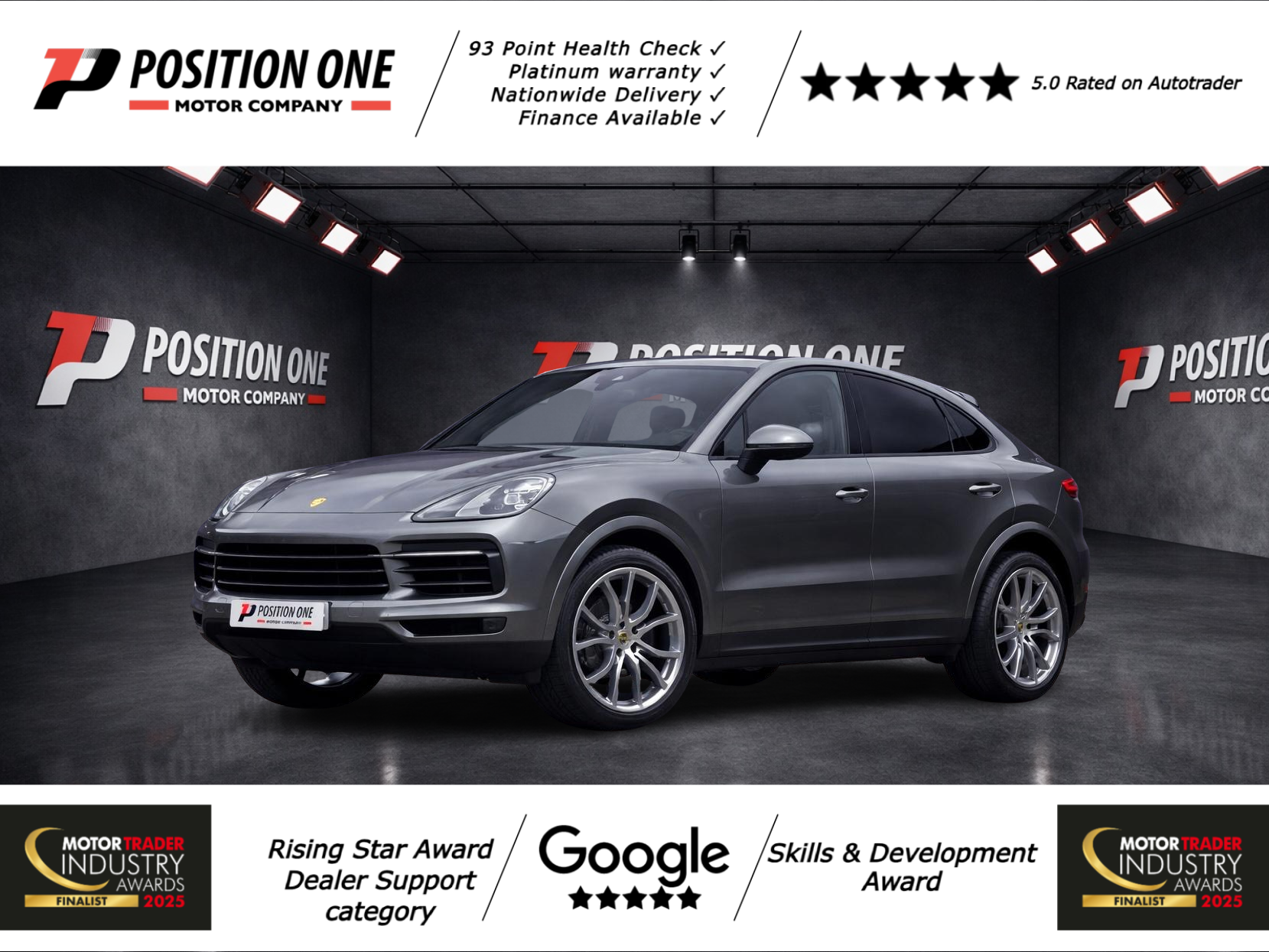 Porsche Cayenne 3.0T V6 Coupe 5dr Petrol TiptronicS 4WD Euro 6 (s/s) (340 ps)