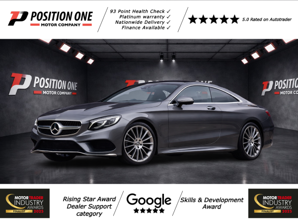 Mercedes-Benz S Class 4.7 S500 V8 AMG Line (Premium) Coupe 2dr Petrol G-Tronic Euro 6 (s/s) (455 ps)